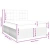 vidaXL Boxspringbett mit Matratze Schwarz 180x200 cm Samt