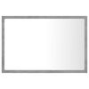 vidaXL LED-Badspiegel Betongrau 60x8,5x37 cm Acryl