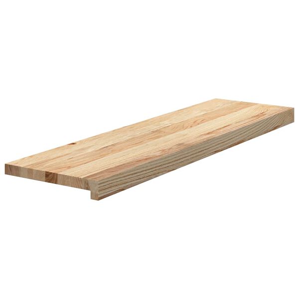 vidaXL Treppenstufen 2 Stk. Unbehandelt 90x25x2 cm Massivholz Eiche