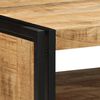 vidaXL Couchtisch 70x50x38 cm Raues Massivholz Mango