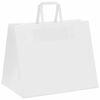 vidaXL Papiertragetaschen 250 Stk. mit Henkeln Wei&szlig; 32x22x24 cm