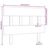 vidaXL Bett-Kopfteil Schwarz 78,5x3x81 cm Massivholz Kiefer