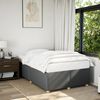 vidaXL Bettgestell ohne Matratze Dunkelgrau 120x190 cm Stoff