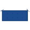 vidaXL Klappbare Gartenbank mit Auflage 118 cm Bambus
