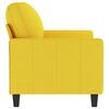 vidaXL 2-Sitzer-Sofa Hellgelb 120 cm Stoff