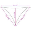 vidaXL Sonnensegel Oxford-Gewebe Dreieckig 4x5x6,4 m Gelb