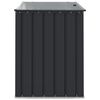 vidaXL Gartenlagerbox Schwarz 101,5 x 82 x 100 cm Stahl