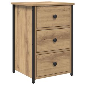 vidaXL Nachttisch Braun 40 x 36 x 60 cm Massives upgecyceltes Holz