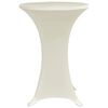 vidaXL Stehtischhussen 4 Stk. Ø 60 cm Creme Stretch