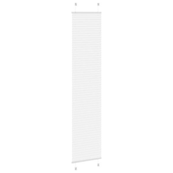 vidaXL Plissee Wei&szlig; 50x200 cm Stoffbreite 49,4 cm Polyester
