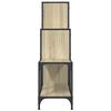 vidaXL B&uuml;cherregal Sonoma-Eiche 92x30x102 cm Holzwerkstoff und Metall