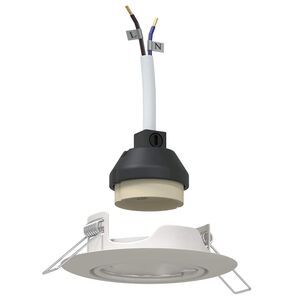 vidaXL Spotlight 12 stk. Wei&szlig; 9 x 9 x 2,5 cm Metall