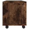 vidaXL TV-Schrank mit Rollen R&auml;uchereiche 90x35x35 cm Holzwerkstoff