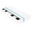 vidaXL Tagesbett mit Matratze USB Creme Stoff 90x200 cm