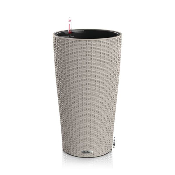 LECHUZA Pflanzgef&auml;&szlig; CILINDRO Cottage 32 ALL-IN-ONE &Oslash; 32 cm Sandbraun