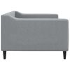 vidaXL Tagesbett Hellgrau 90x200 cm Stoff