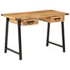 vidaXL Schreibtisch mit Schubladen 105x55x70 cm Massivholz Mango Eisen