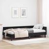 vidaXL Eckbettgestell Schwarz 90 cm x 200 cm SamtundSperrholz