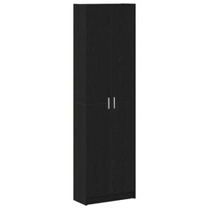 vidaXL Kleiderschrank Schwarz Eichen-Optik 55 x 25 x 189 cm