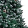 vidaXL K&uuml;nstlicher Weihnachtsbaum mit Beleuchtung Kugeln Zapfen 180 cm