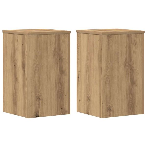vidaXL Pflanzenst&auml;nder 2 Stk. Artisan-Eiche 30x30x50 cm Holzwerkstoff