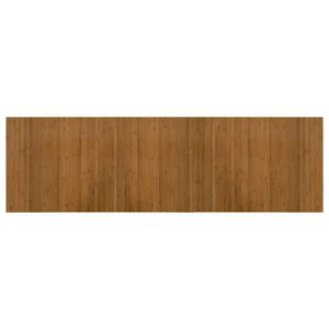 vidaXL Teppich Rechteckig Braun 60x200 cm Bambus