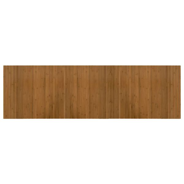 vidaXL Teppich Rechteckig Braun 60x200 cm Bambus