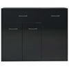 vidaXL Sideboard Hochglanz-Schwarz 88x30x70 cm Holzwerkstoff