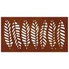 vidaXL Garten-Wanddeko 105x55 cm Cortenstahl Blatt-Design