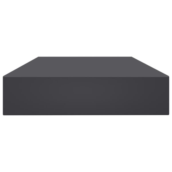 vidaXL B&uuml;cherregal-Bretter 4 Stk. Grau 100x10x1,5 cm Holzwerkstoff