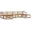 vidaXL Outdoor-Sofagarnitur 6 stk. Natur Massivholz Akazie