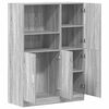 vidaXL 2-tlg. K&uuml;chenschrank-Set Grau Sonoma Holzwerkstoff