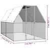 vidaXL H&uuml;hnerk&auml;fig 2x4x2 m Verzinkter Stahl