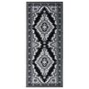 vidaXL Teppichl&auml;ufer BCF Schwarz 100x250 cm