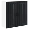 vidaXL Wandschrank LUCCA Schwarz 80 x 31 x 80 cm Holzwerkstoff
