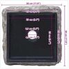 vidaXL Waschbecken Schwarz 30x30x13 cm Marmor
