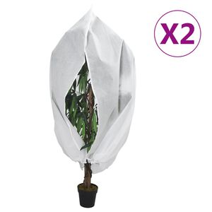vidaXL Wintervlies mit Rei&szlig;verschluss 2 Stk. 70 g/m&sup2; 3,14x2,5 m
