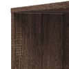 vidaXL Badschrank Schmal mit Rollen Eichen-Optik Holzwerkstoff