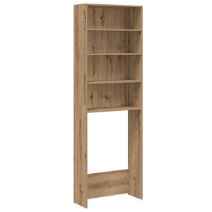 vidaXL Waschmaschinenregal Artisan-Eiche 64x24x190 cm