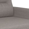 vidaXL 3-tlg. Sofagarnitur mit Kissen Taupe Stoff