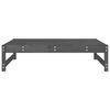 vidaXL Gartenhocker Grau 120x80 cm Massivholz Kiefer