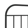 vidaXL Ersatz-Kopfteil Metall Schwarz 200 cm
