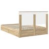 vidaXL Aufbewahrungsbett Sonoma-Eiche 160 x 200 cm Holzwerkstoff