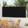 vidaXL Ausziehbare Seitenmarkise 120&times;500 cm Schwarz