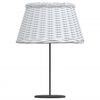 vidaXL Lampenschirm Wei&szlig; &Oslash;50x30 cm Korbweide