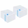 vidaXL Aufbewahrungstaschen 20 pcs Transparent und Blau 100 x 80 cm