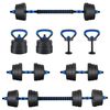 vidaXL 4-in-1 Kurzhantel, Langhantel und Kettlebell Set 20 kg