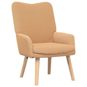 vidaXL Sessel Beige 63 x 67 x 94 cm Polyester und Sperrholz