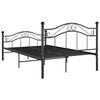 vidaXL Bett Schwarz Metall 120x200 cm