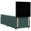 vidaXL Boxspringbett mit Matratze Dunkelgr&uuml;n 80x200 cm Samt